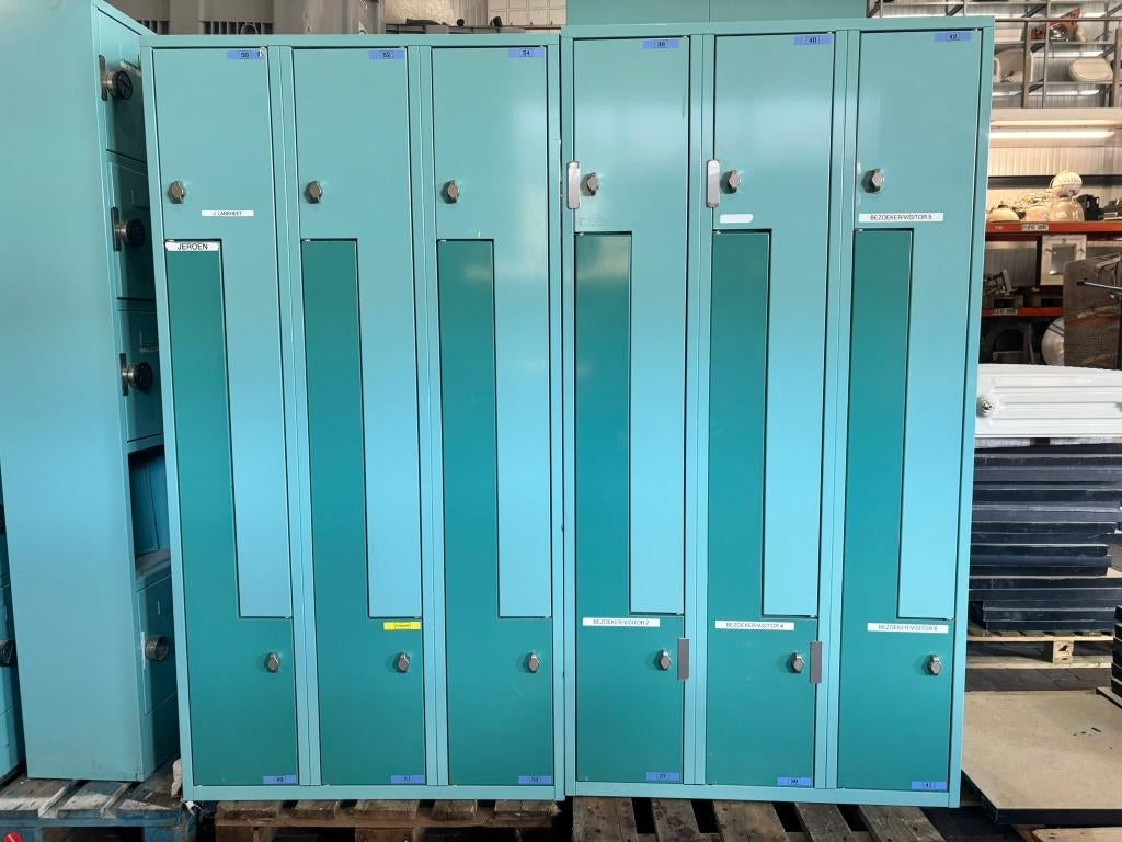 Partij(en) metalen lockerkasten - 90cm breed / 50cm diep, Ophalen, Gebruikt
