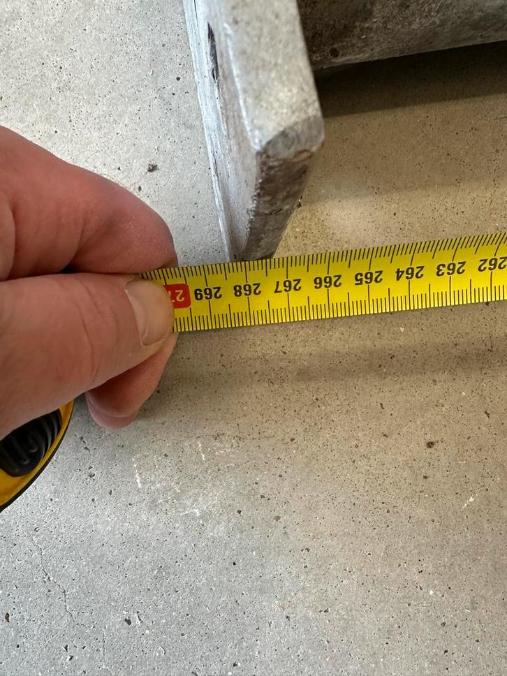 3 ijzeren palen van 286 cm - Ideaal voor carport of overkapp, Tuin en Terras, Palen, Balken en Planken, Gebruikt, Palen, 250 cm of meer