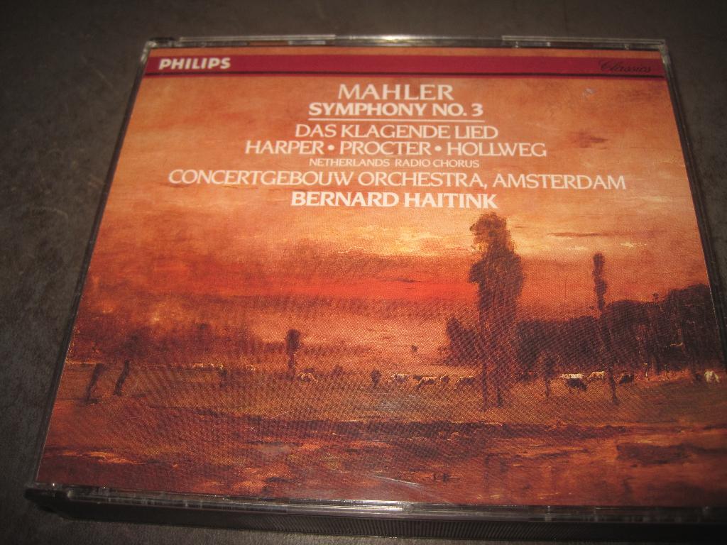 Mahler Symphony 3 Haitink CGBO op Philips 2CD, Cd's en Dvd's, Ophalen of Verzenden, Classicisme, Zo goed als nieuw, Kamermuziek