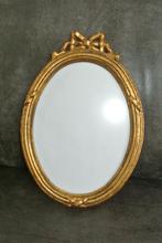 Ovale lijst met strik, Gouden fotolijst, Ophalen, Hout, Minder dan 50 cm, Minder dan 50 cm