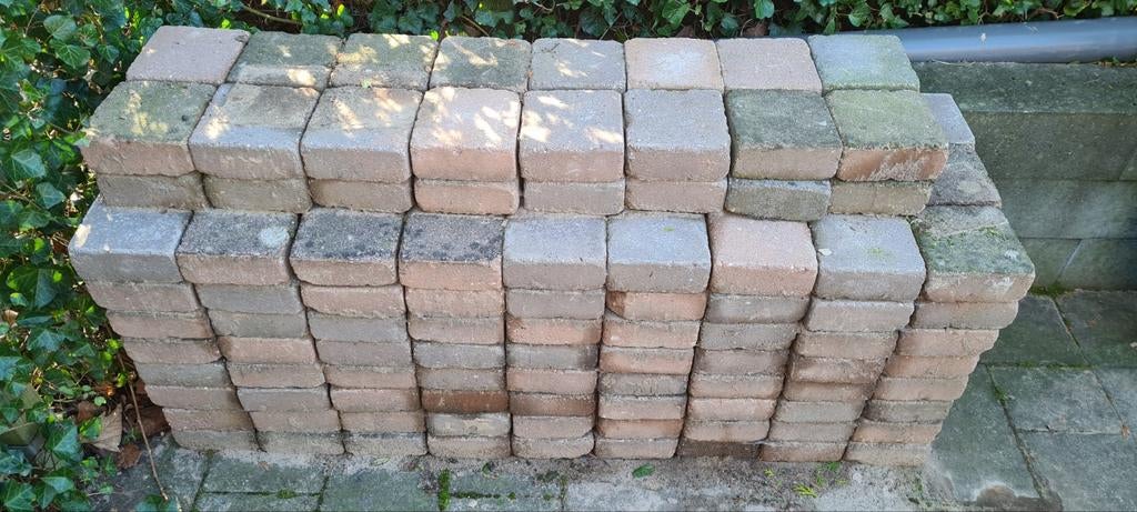 Getrommelde stenen voor terras of oprit, Ophalen, Gebruikt, Klinkers, Minder dan 5 m²