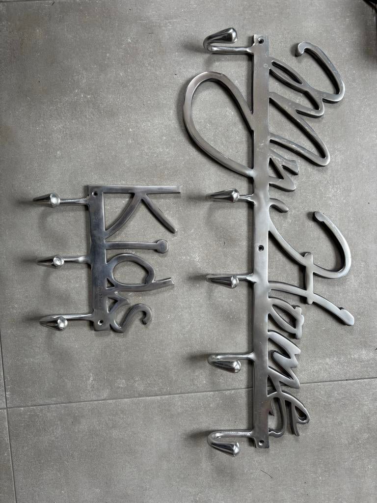 Riviera Maison kapstokken 'My Home' en 'Kids', Wandkapstok, Gebruikt, Ophalen of Verzenden, Minder dan 100 cm