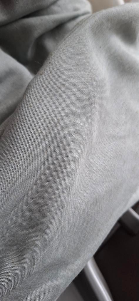 Lichtgroene gordijnen met haakjes, Ophalen, 200 cm of meer, Mooi, Zo goed als nieuw