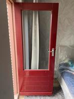 2x hardhouten achterdeur dubbelglas isolatieglas 78x192cm, Doe-het-zelf en Verbouw, Deuren en Horren, Ophalen, Minder dan 80 cm