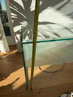 Glazen bijzettafels (3 stuks), Huis en Inrichting, Tafels | Bijzettafels, Minder dan 55 cm, Vierkant, Ophalen, 45 tot 60 cm