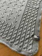 Wiegdeken grijs gebreid, Ophalen of Verzenden, Gebruikt, 85 tot 100 cm, Deken