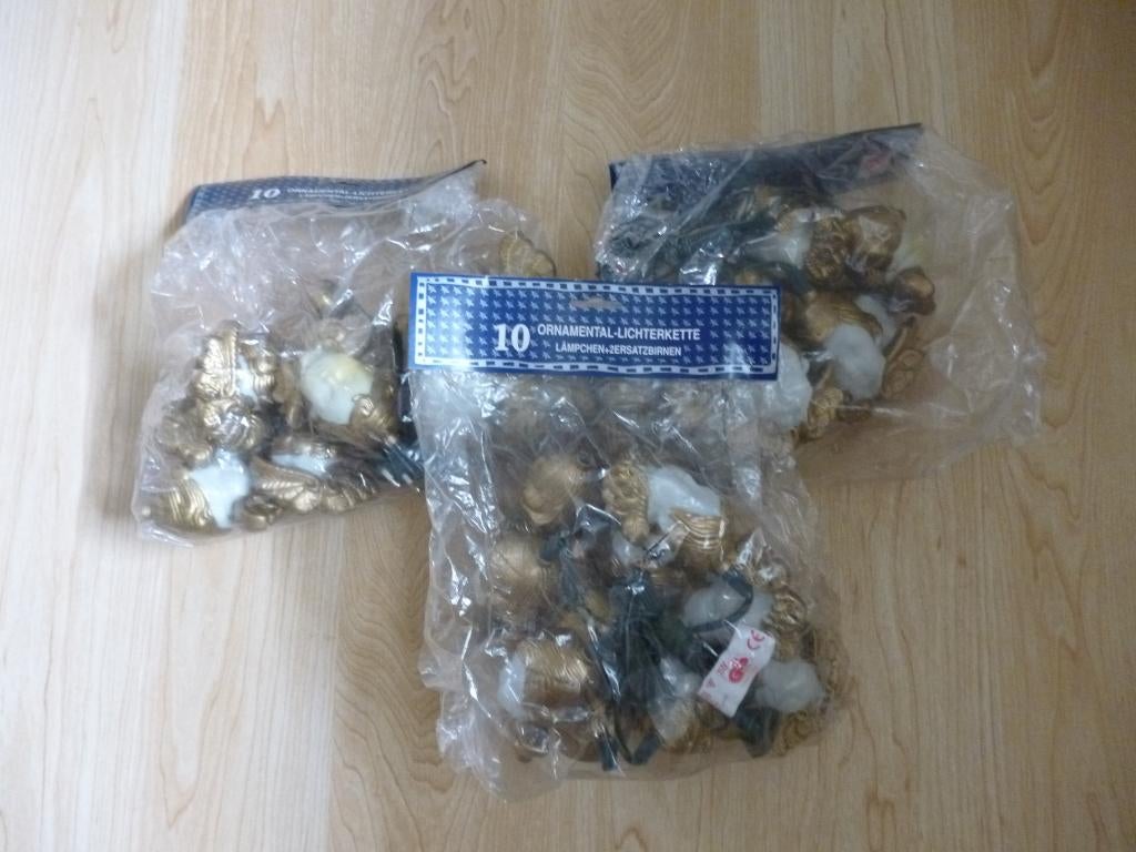 kerstlichtjes verlichting met engels NIEUW 3 stuks, Diversen, Ophalen of Verzenden, Nieuw