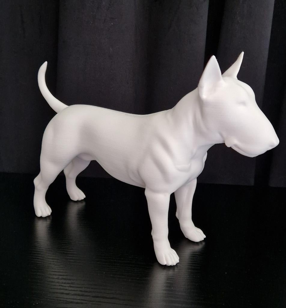 3D Beeld van bull terrier, Verzenden, Nieuw, Dier