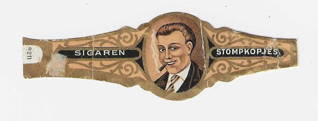 Klassiek 20 - 481   stompkop    sigarenbandjes, Ophalen of Verzenden, Gebruikt, Sigarenbandjes