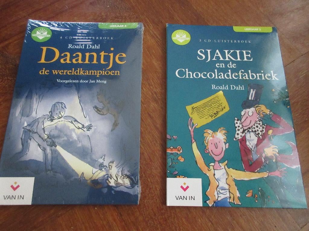 2 x luisterboek Roald Dahl : Daantje Wereldkampioen + Sjakie, Ophalen of Verzenden, Cd, Kind