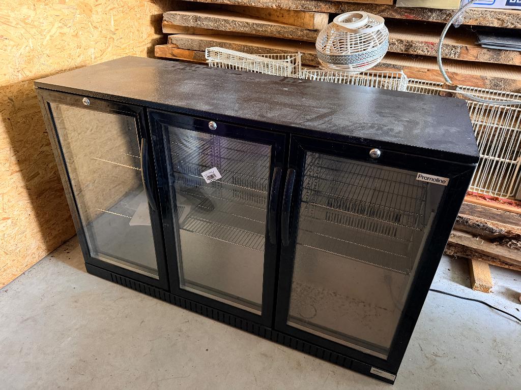 2x Horeca barkoelkast – 3deurs – Promoline (nieuw), Zonder vriesvak, 200 liter of meer, 60 cm of meer, Nieuw