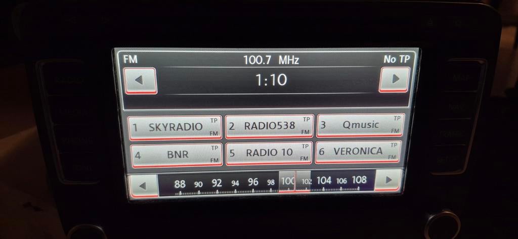 VW RNS 510 navigatie radio, maart 2015, H73, 5274, Auto diversen, Autoradio's, Ophalen of Verzenden, Zo goed als nieuw