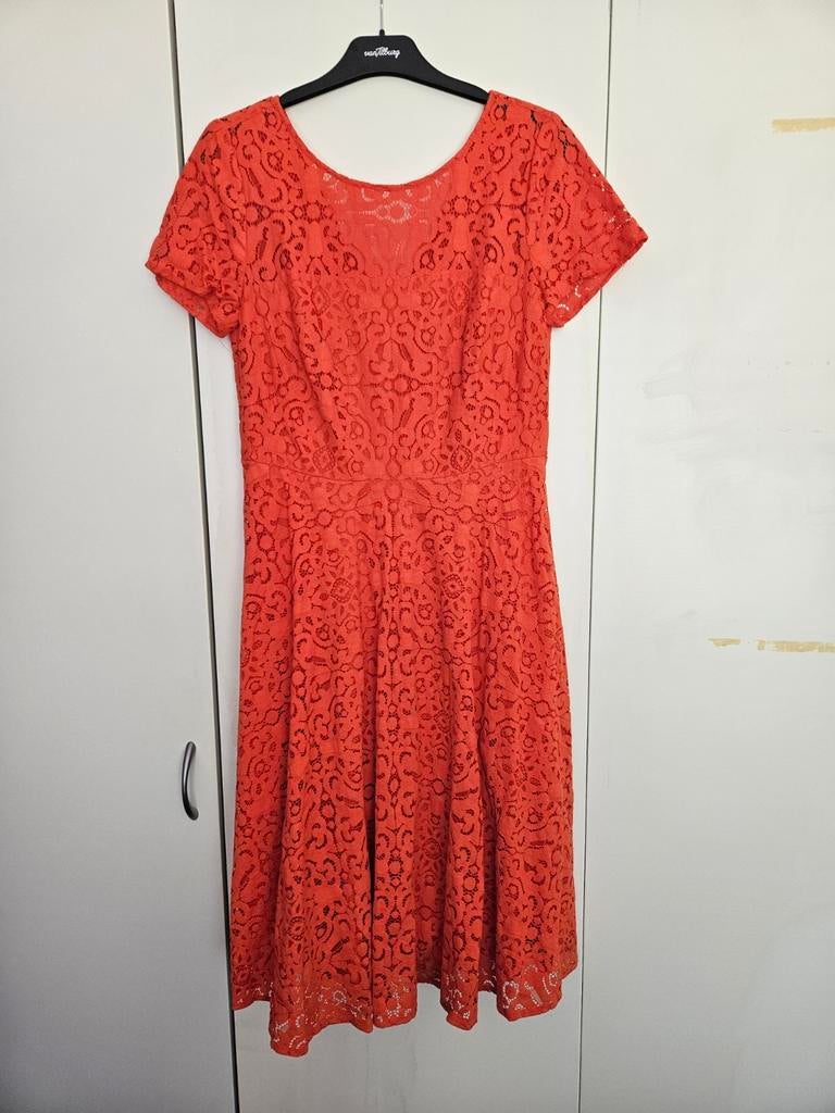 Oranje jurk Esprit M, Kleding | Dames, Jurken, Ophalen of Verzenden, Zo goed als nieuw, Maat 38/40 (M), Oranje