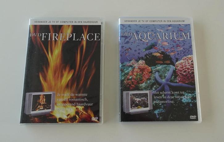 DVD Fire Place & Aquarium, Cd's en Dvd's, Dvd's | Overige Dvd's, Zo goed als nieuw, Alle leeftijden, Ophalen