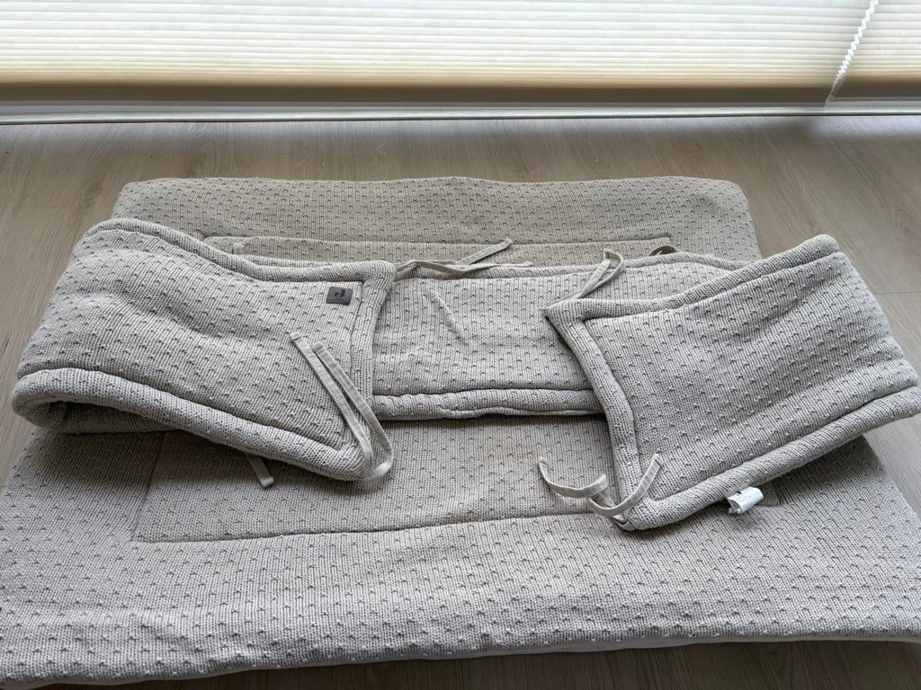 Boxkleed en bumper Jollein, Kinderen en Baby's, Ophalen, Gebruikt, Rechthoekig, Boxkleed