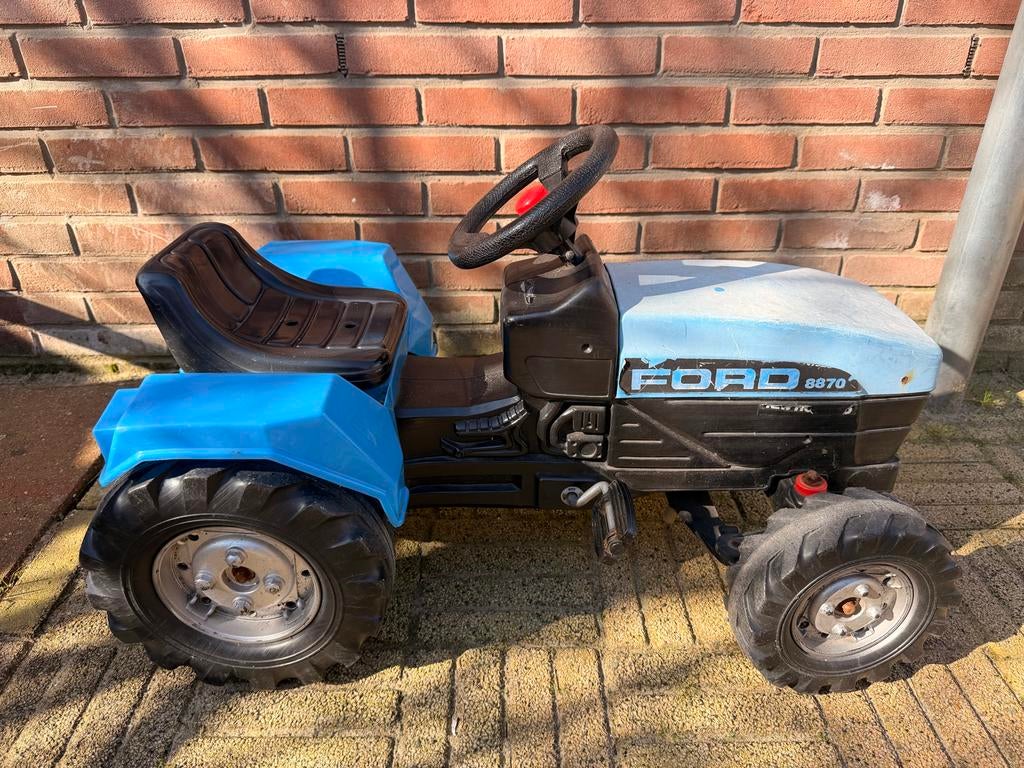 Ford 8870 Trapauto Tractor - Blauw/Zwart, Ophalen, Gebruikt, Trapvoertuig