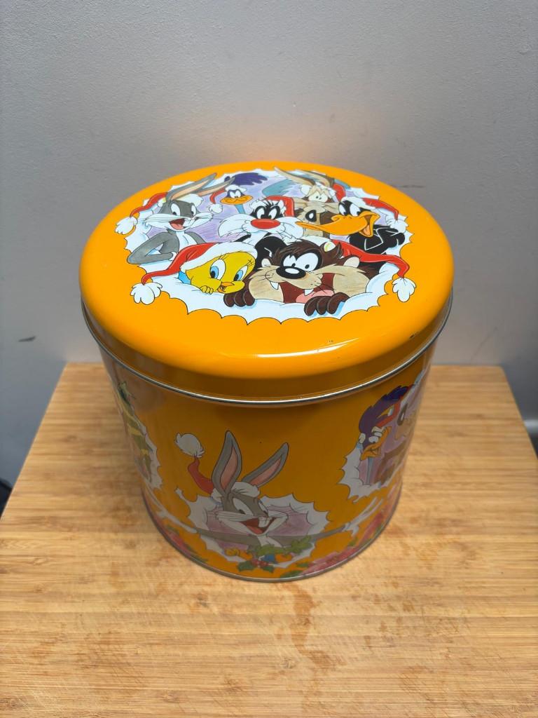 Groot Loony Tunes Blik, Verzamelen, Blikken, Verzenden, Gebruikt, Overige, Overige merken
