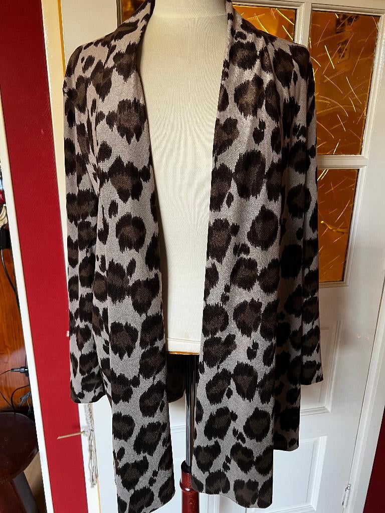 vest in panterprint, Ophalen, Zo goed als nieuw, Maat 38/40 (M), Bruin