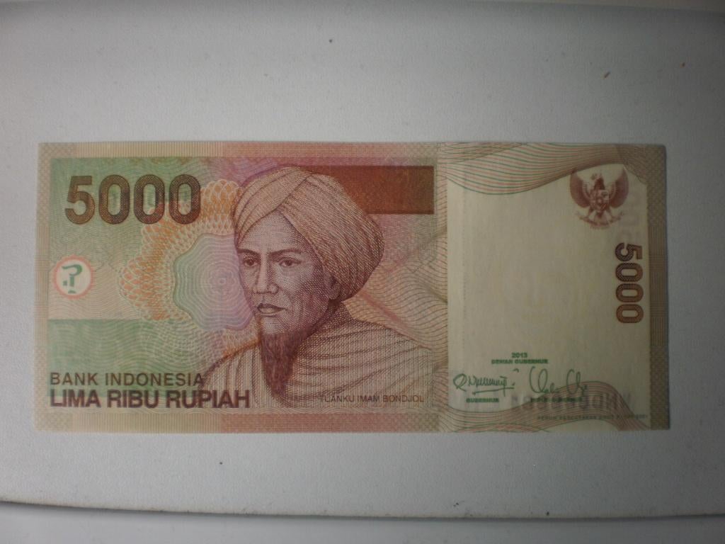 Indonesië- 5000 Rupiah - Bankbiljet, Postzegels en Munten, Bankbiljetten | Azië, Verzenden, Zuidoost-Azië, Los biljet