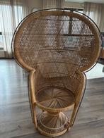 Rotan pauwenstoel - Boho stijl, Ophalen, Gebruikt, Bruin, Riet of Rotan