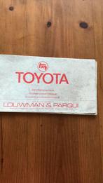 Toyota onderhoudstoelage Corolla 30, Ophalen of Verzenden