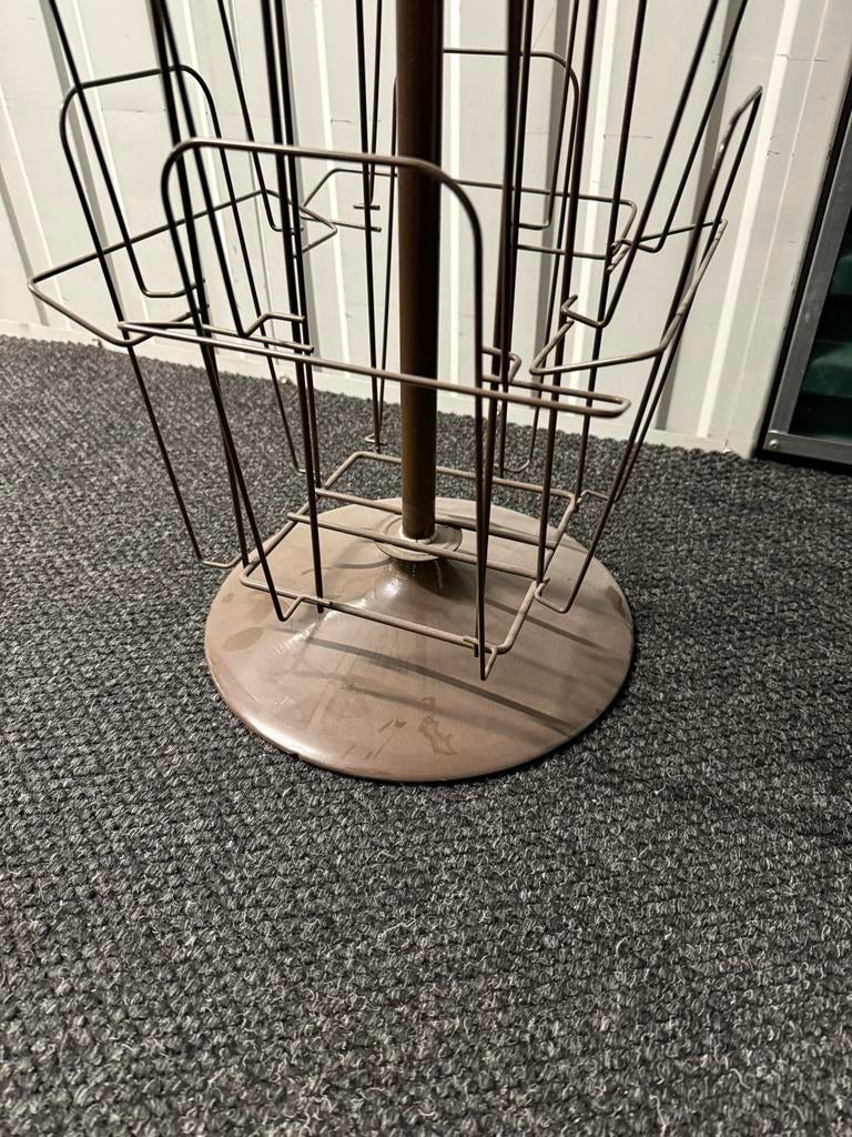 Vintage Carrousel Folderrek - Draaibaar Tijdschriftenrek, Ophalen of Verzenden, Gebruikt