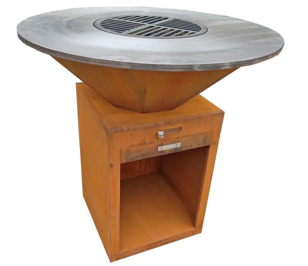 Compacte Cortenstalen BBQ – Krachtig, Stijlvol & Veelzijdig!, Ophalen of Verzenden, Nieuw