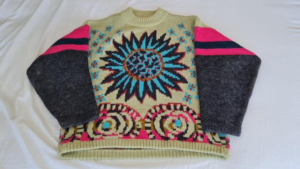 Oxbow trui maat L vintage pohono, Maat 52/54 (L), Gedragen, Groen, Oxbow