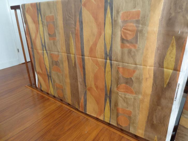 Nieuwe gordijnstof, Huis en Inrichting, Stoffering | Gordijnen en Lamellen, Nieuw, 100 tot 150 cm, 200 cm of meer, Beige, Bruin