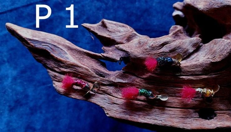 Diverse sets van 4 Forel-Ruisvoorn-Baars-Propellervliegen, Ophalen, Nieuw, Complete set