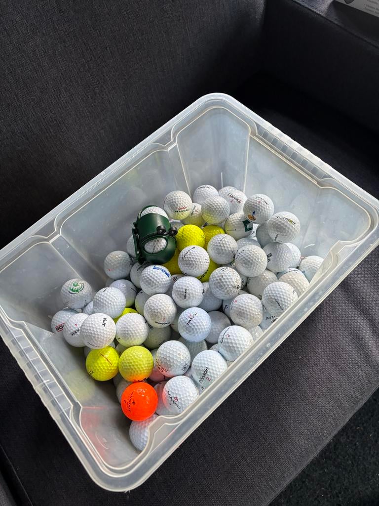 Bak vol met golfballen, Sport en Fitness, Golf, Ophalen, Gebruikt, Bal(len), Overige merken