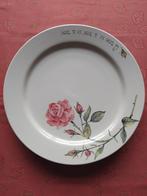 Jet bord groot "a Rose is a rose " 32cm nieuw, Nieuw, Ophalen of Verzenden, Bord(en), Overige stijlen