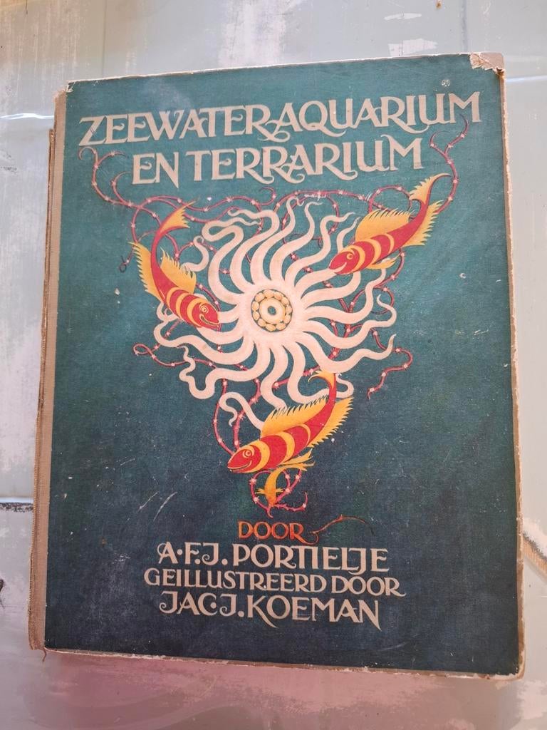 Zeewateraquarium en Terrarium - A.F.J. Portielj. Verzamelen, Ophalen of Verzenden