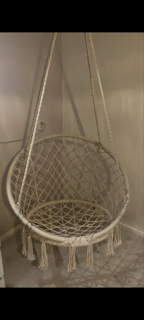 Witte hangstoel, Huis en Inrichting, Stoelen, Ophalen of Verzenden