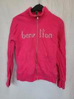 Stoer roze vest mt 116/122 merk Benetton, Meisje, ., Trui of Vest, Ophalen of Verzenden