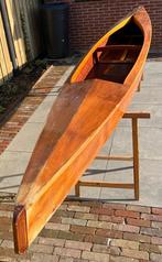 Houten kano 2 persoons, Watersport en Boten, Kano's, Ophalen, Gebruikt, Met peddels, Overige typen