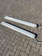 2 dubbele TL armaturen, Ophalen, Gebruikt
