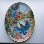 Ovaal bord met ijsvogeldecor, Antiek en Kunst, Ophalen of Verzenden