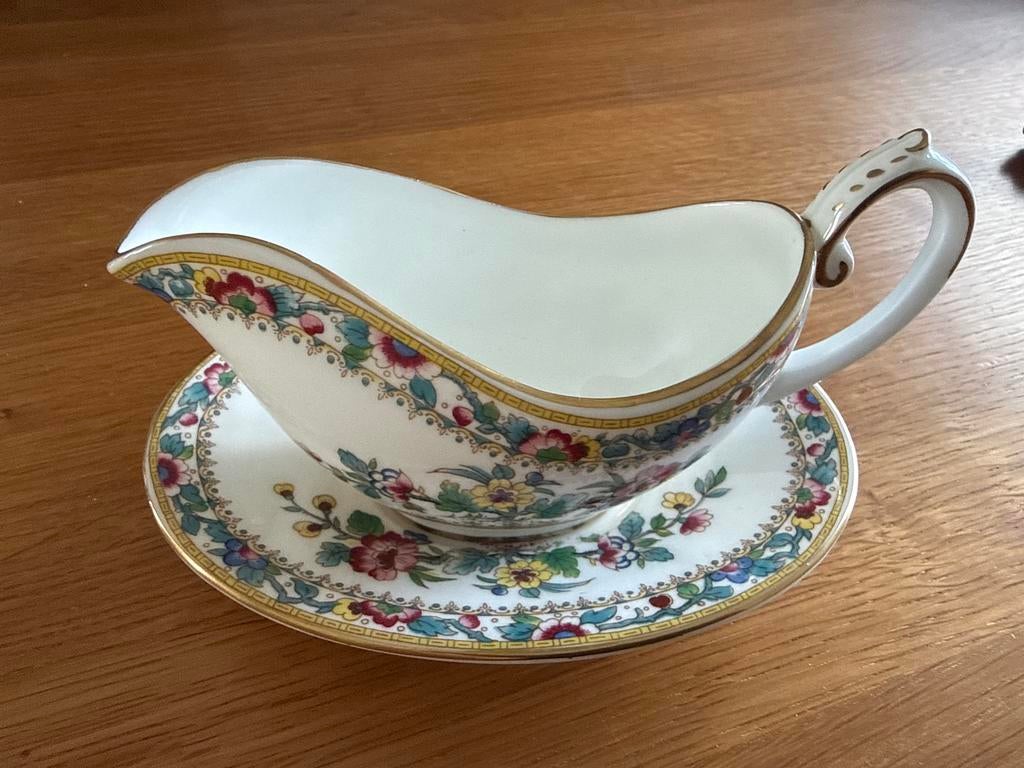 Juskom met schotel Coalport Ming Rose, Ophalen, Gebruikt, Overige typen, Overige stijlen