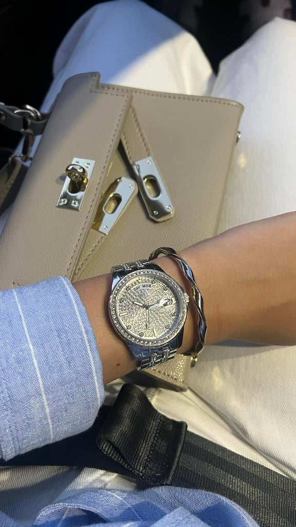 Guess Horloge, Sieraden, Tassen en Uiterlijk, Staal, Guess, Polshorloge, Ophalen of Verzenden