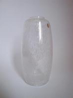 vintage royal leerdam handmade kristal vaas luchtbel Meydam, Overige kleuren, Ophalen of Verzenden, Minder dan 50 cm, Glas