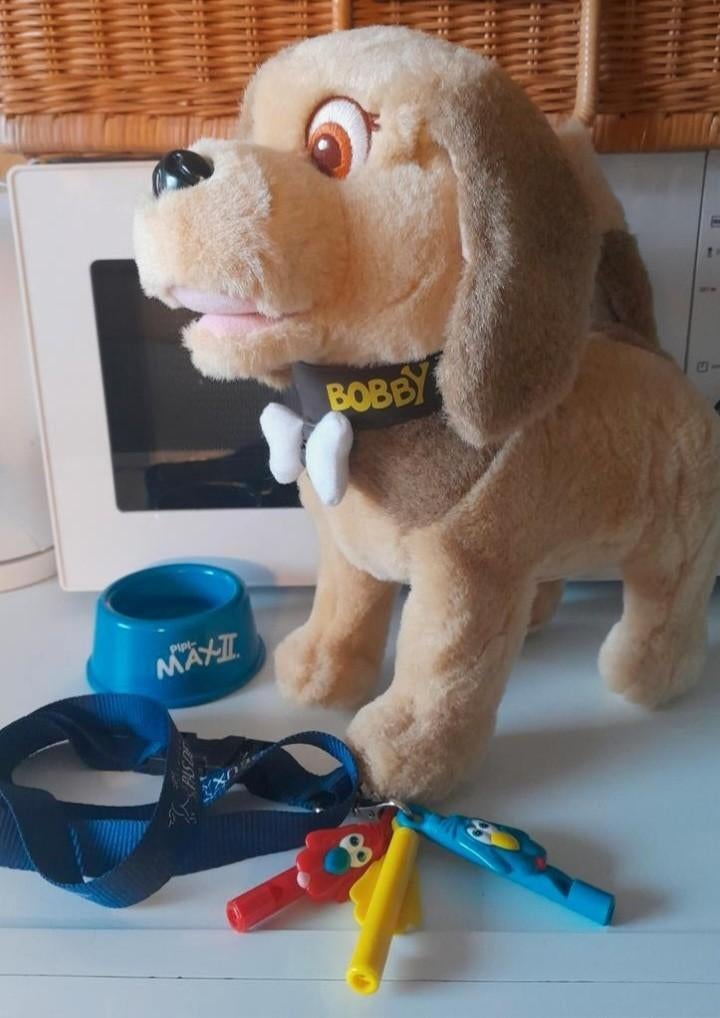 Interactief robot hondje Bobby speelgoed hond vintage, Ophalen of Verzenden, Zo goed als nieuw, Hond, Interactief