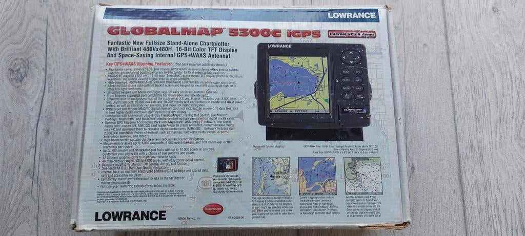 Lowrance GlobalMap 5300 igps kaartplotter., Ophalen of Verzenden, Zo goed als nieuw, Kaartplotter of Fish Finder