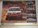 Nette en grote poster Sierra Cosworth Rally auto's, Ophalen, Gebruikt, Auto's