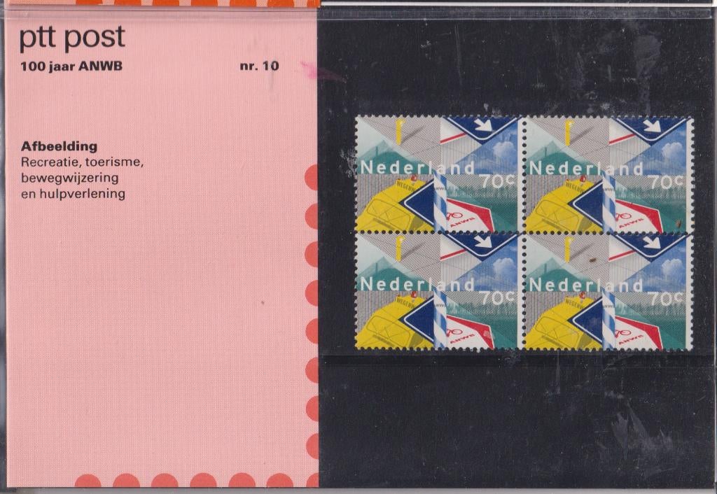 Nederland 1983 010 Presentatiemapje 100 jaar ANWB, Postzegels en Munten, Verzenden, Postfris, Overige thema's