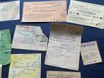 Collectie oude treinkaartjes van papier, Verzenden, Gebruikt, Trein, Overige typen