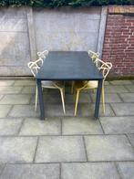 Tuintafel incl stoelen te koop!, Ophalen, 4 zitplaatsen, Gebruikt, Aluminium