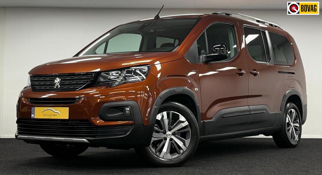 Peugeot Rifter Long 1.2 Puretech Long GT-Line 7persoons*NweD, Auto's, Voorwielaandrijving, Stof, Zwart, 7 stoelen