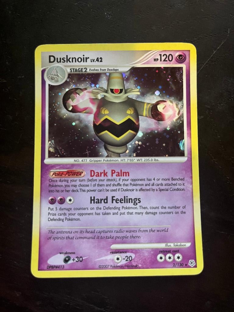Pokemon kaart Dusknoir Lv.42 (DP 2), Ophalen of Verzenden, Nieuw, Losse kaart, Foil
