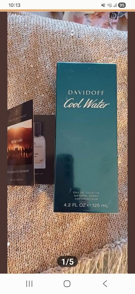 Davidoff Cool Water heren eau de toilette 125 ML nieuw in ve, Sieraden, Tassen en Uiterlijk, Uiterlijk | Parfum, Ophalen of Verzenden